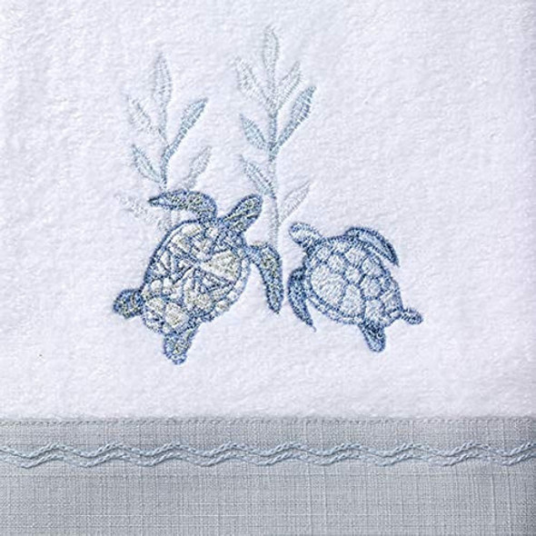 Avanti Linens Colección Caicos, Toalla De Mano, Blanco Óptic 1