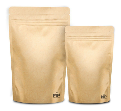 Embalagem Stand Up Pouch Kraft C/ Zíper 19x26cm (50un) 1