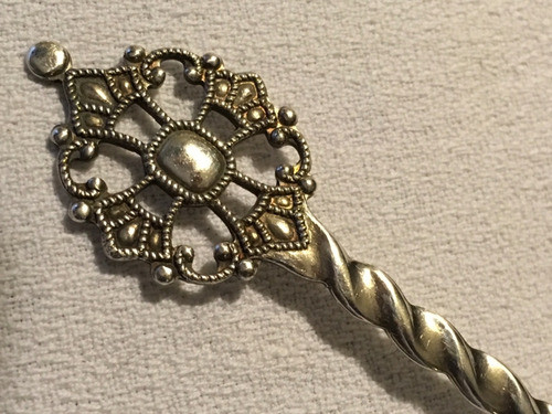 Bella Cucharita Noruega Colección 11 Cm Largo Plata Sellada 1