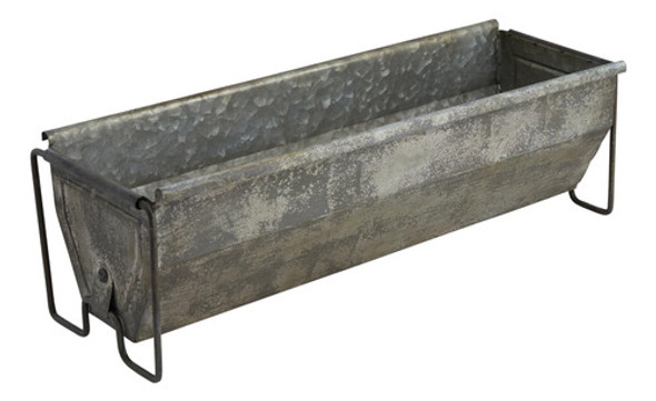 Creative Coop Metal Trough Container 0 Creative Coop Metal Trough Container 0