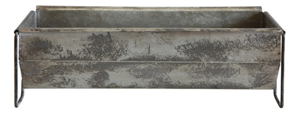 Creative Coop Metal Trough Container 1 Creative Coop Metal Trough Container 1