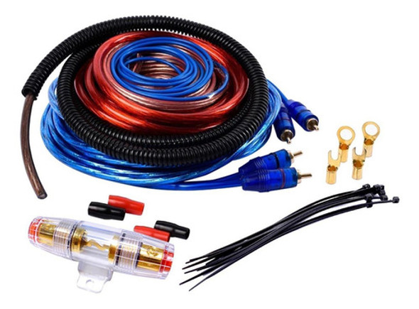 Kit De Cables 8 Gauges Boss Taramps Para Potencias De 2500w 0