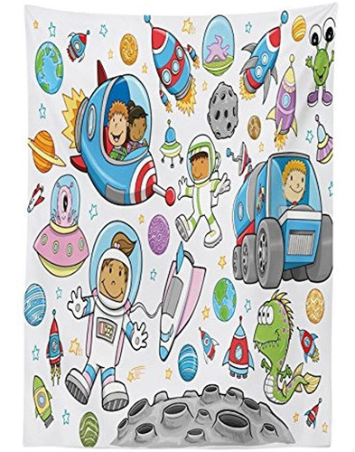 Mantel Del Espacio Exterior Ambesonne, Astronauta Del Espaci 1