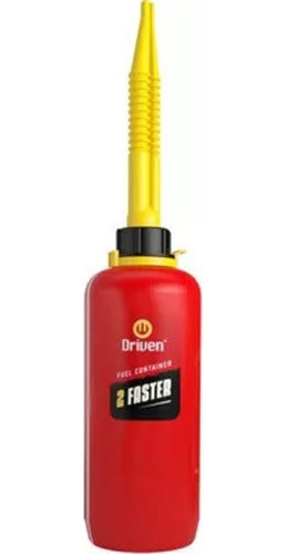 Bidon Driven Cap. 2 Lts Plastico Rojo 0