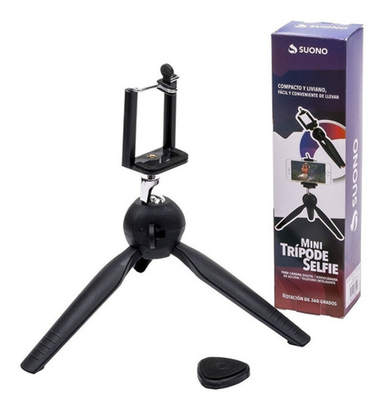 Soporte Mini Trípode Selfie Rotación 360 Compacto Y Liviano. 1