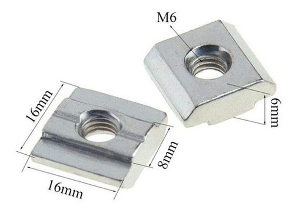 Tuerca Slider M8 Para Perfil Tipo Bosch 4040/4080 X50 1