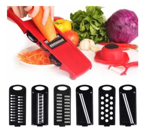 Cortador Y Rallador Multifunción 6 En 1 - 32 X 10 X 5.5 Cm 1