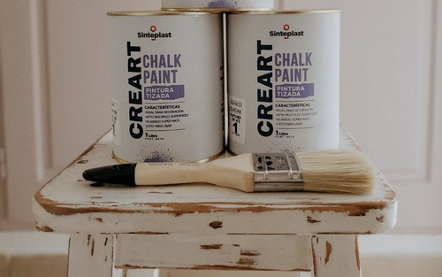 Chalk Paint Creart Sinteplast 1l - Gris Antiguo - F R - 1