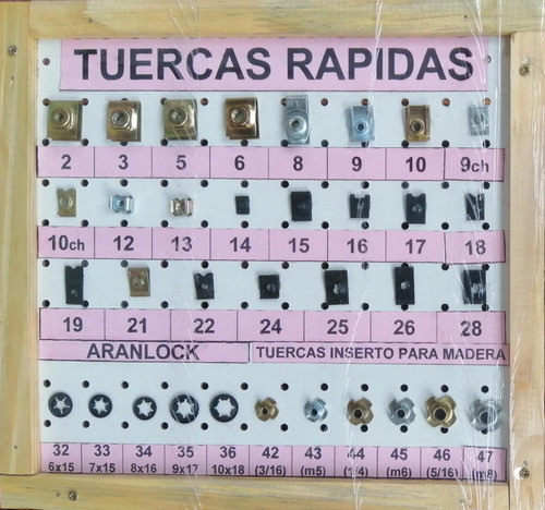 Tcas Rap. - Tuerca Inserto/madera - Rosca De 8 Mm-x15u. 1