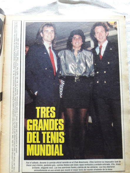 Revista El Grafico N° 3590 Año 1988 Copa Davis Agassi Roldan 1 Revista El Grafico N° 3590 Año 1988 Copa Davis Agassi Roldan 1