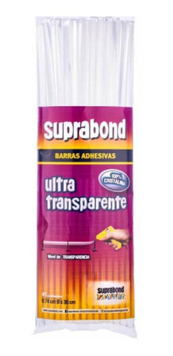 Barra Fina Transparente P Pistola Emcoladora Suprabond 41 U 0
