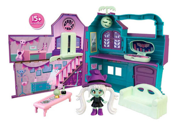 Pinypon Terrific Mansion Con Accesorios Y Figura Original 1