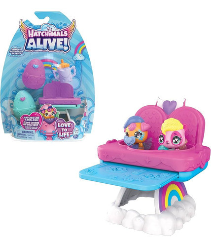 Hatchimals Alive Set 2 Muñecos Mascota Figura Huevo Sorpresa 0