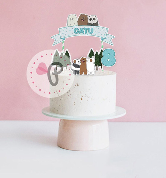 Topper Para Torta Escandalosos Deco Adorno Numero Pinchos 1