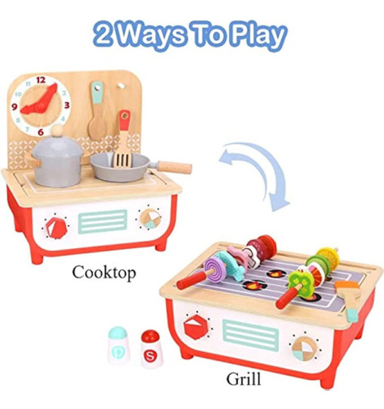 Tookyland Juego De Cocina De Madera Para Simular, 1