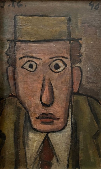 Joaquín Torres García - Retrato De Hombre - Lámina 45x30 Cm. 0