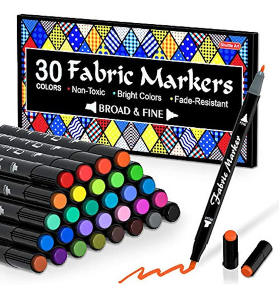 Marcadores De Tela, Bolígrafos Shuttle Art De 30 0