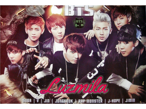 Láminas Papel Comestible Bts P/ Tortas En Horas 1