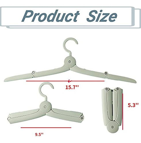 Perchas De Viaje Plegables (3 Piezas), Perchas De Ropa Plega 1