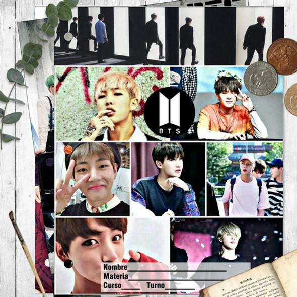 Separadores Carpeta N°3 Bts K-pop Papel Fotografico 1 Separadores Carpeta N°3 Bts K-pop Papel Fotografico 1