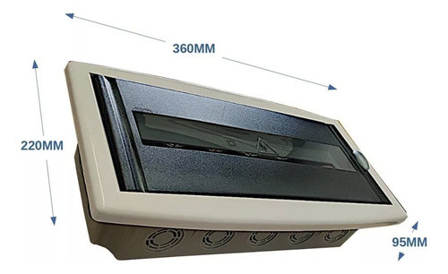 Caja Tablero Din 16 Polos Embutir Emanal 1