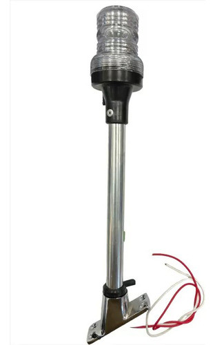 Mastil Asta Luz Telescópica Corta 30cm C/lamp Barcos Nautica 0