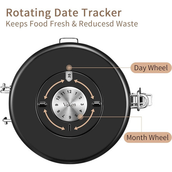 ~? Recipiente De Café Veken, Contenedor Hermético De Almacen 1