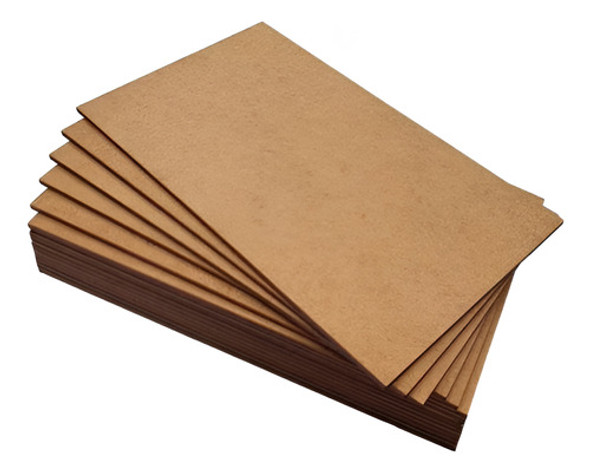 Placa Chapa Mdf Cru 20x28 A4 25 Und 3mm Quadros Artesanato 0