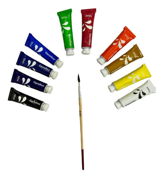 Set Lienzo 100% Algodón + Estuche 10 Acuarelas + Pincel N8 1 Set Lienzo 100% Algodón + Estuche 10 Acuarelas + Pincel N8 1