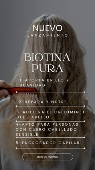 Cosmética Capilar Biotina Pura 0 Cosmética Capilar Biotina Pura 0