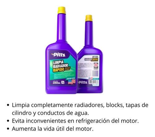 Limpia Radiador Conductos Rápido 350ml Pitts Neumóvil 1