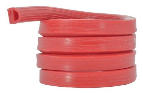 Perfil Silicone Porta Fornos Turbo Tipo E Vermelho 4 Mts 0