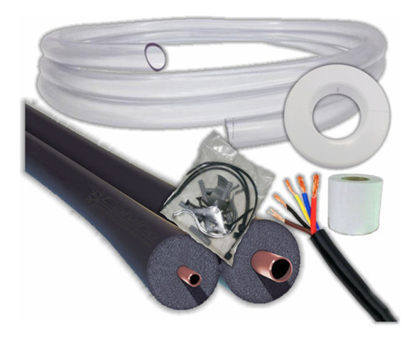 Kit 5m Instalacion Aire Split 1/4 3/8 Hasta 3200f Simple 0