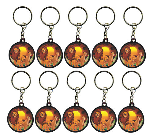 10 Chaveiro Simba Rei Leão Mimo Brinde Infantil Sacolinha 0