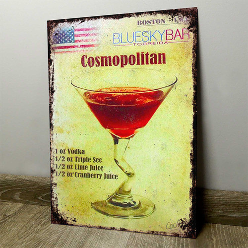 Chapa Retro Vintage Cartel Cuadro Decorativo Cocina Tra002 0