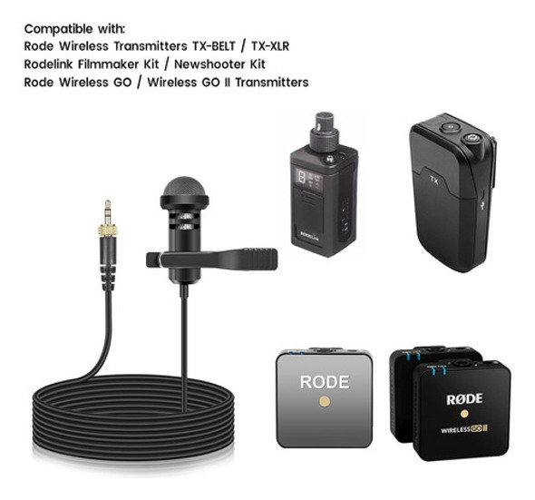 Paquete De 2 Microfonos De Solapa Lavalier Compatibles Co... 1