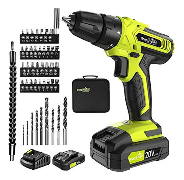 Taladro Inalámbrico - Taladro Inalámbrico De 20 V Con Baterí 0
