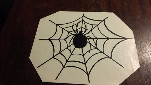 Calcomanía  Para Auto Tela De Araña 1