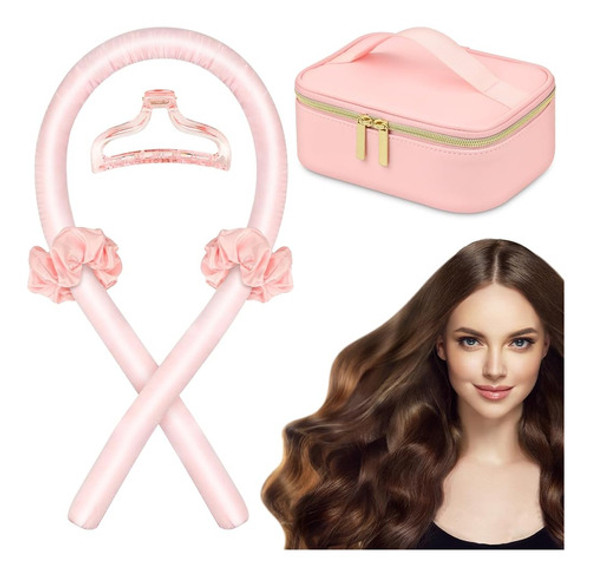 Rizadores De Cabello Sin Calor Con Bolsa De Cosméticos Conju 0 Rizadores De Cabello Sin Calor Con Bolsa De Cosméticos Conju 0