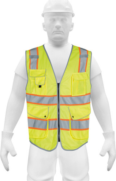 Chaleco Seguridad Amarillo Reflectivo Con 9 Bolsillos Truper 0 Chaleco Seguridad Amarillo Reflectivo Con 9 Bolsillos Truper 0