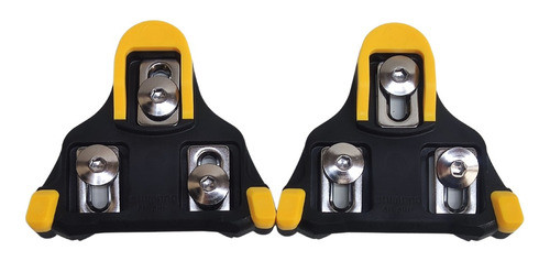 Par Taco Shimano Pedal Speed Sm Sh11 Spd Sl Amarelo Taquinho 1