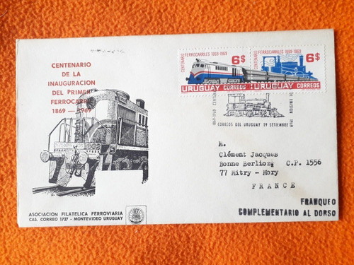 Sobre Inauguración Del Ferrocarril En Uruguay 0
