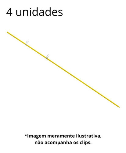 4 Poste Para Cerca Fibra De Vidro 120cm 1