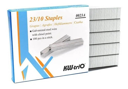 Grampas Broches Kw-trio Acero Galvanizado 23/8 P 70 Hojas 1