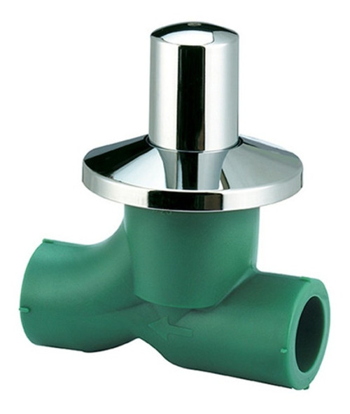 Llave De Paso 25 Bronce Termofusion Verde Agua Tubofusion 0