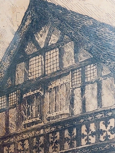 Grabado Aguafuerte William Monk The Bear And Billet Chester 1 Grabado Aguafuerte William Monk The Bear And Billet Chester 1