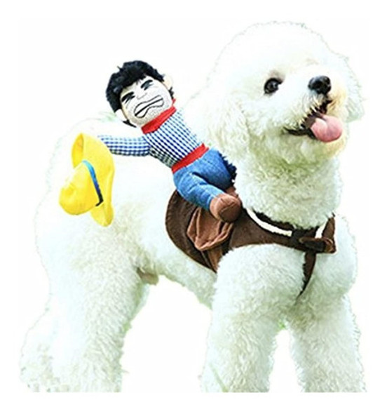 Worderful Traje De Mascota Estilo De Jinete De Vaquero Traje 1 Worderful Traje De Mascota Estilo De Jinete De Vaquero Traje 1
