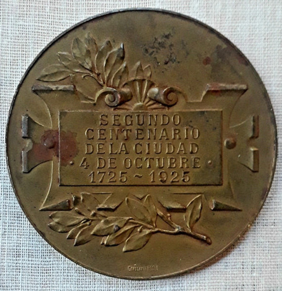 Antigua Medalla Segundo Centenario De Rosario 1725  1925 1