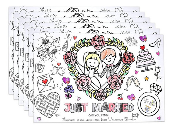 Manteles Individuales Desechables De La Actividad De La Boda 0