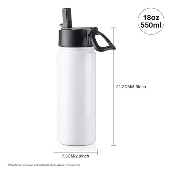 Pyd Life 8 Pack Vaso En Blanco De Sublimación 18 Oz Botella 1